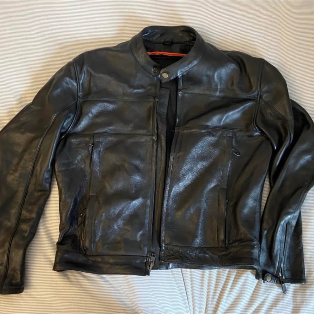 Men's Black Leather Jacket
